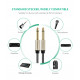 Аудіокабель UGREEN AV128 6.5mm  Male to Male Audio Cable Gray 2m(UGR-10638) (UGR-10638)