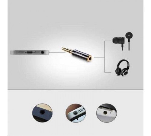 Аудіо перехідник UGREEN 3.5mm Male to 2.5mm Female Adapter(UGR-20502) (UGR-20502)