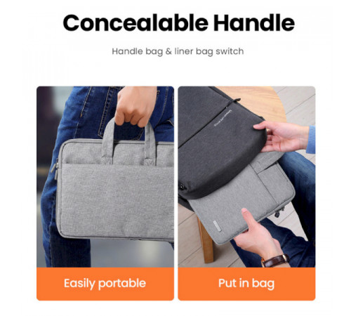 Сумка UGREEN LP437 Laptop Bag 13''-13.9'' (Gray)(UGR-20448) (UGR-20448)