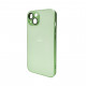 Чохол для смартфона AG Glass Matt Frame Color Logo for Apple iPhone 12 Light Green (AGMattFrameiP12LGreen)
