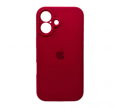 Чохол для смартфона Silicone Full Case AA Camera Protect for Apple iPhone 16 35,Maroon (FullAAi16-35)