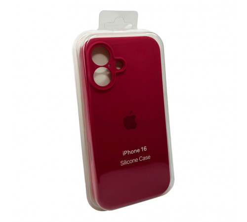 Чохол для смартфона Silicone Full Case AA Camera Protect for Apple iPhone 16 35,Maroon (FullAAi16-35)