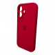 Чохол для смартфона Silicone Full Case AA Camera Protect for Apple iPhone 16 35,Maroon (FullAAi16-35)