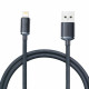 Кабель Baseus Crystal Shine Series Fast Charging Data Cable USB to iP 2.4A 1.2m Black (CAJY000001)
