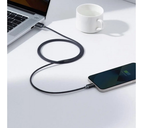 Кабель Baseus Crystal Shine Series Fast Charging Data Cable USB to iP 2.4A 1.2m Black (CAJY000001)