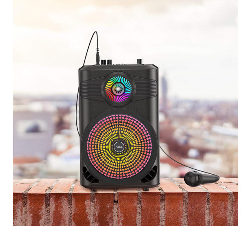 Портативна колонка HOCO BS46 Mature outdoor BT speaker, 10W, Black (6931474754080)