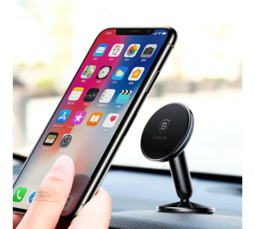 Автотримач для телефона Baseus Bullet On-board Magnetic Bracket Black (SUYZD-01)