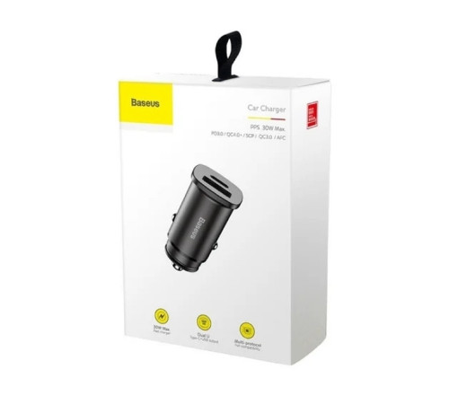 Автомобільний зарядний пристрій Baseus PPS Car Charger(30W PD3.0 QC4.0+ SCP ) Black (CCALL-AS01)