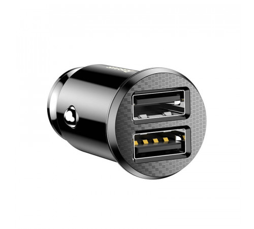 Автомобільний зарядний пристрій Baseus Grain Car Charger 3.1A Black (CCALL-ML01)