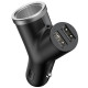 Автомобільний зарядний пристрій Baseus Y type dual USB+cigarette lighter extended car charger 3.1 A Black (CCALL-YX01)