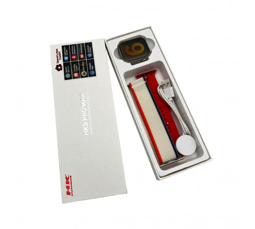 Смарт-годинник HK 9 Pro Max Plus 45mm. 230 mAh. IP67 Amoled Red (HK9PMMINIRed)