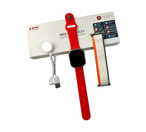 Смарт-годинник HK 9 Pro Max Plus 45mm. 230 mAh. IP67 Amoled Red (HK9PMMINIRed)