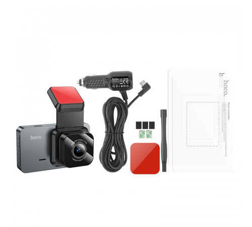 Відеореєстратор HOCO DV9 3-inch screen driving recorder (720P) Metal Gray (6942007633345)