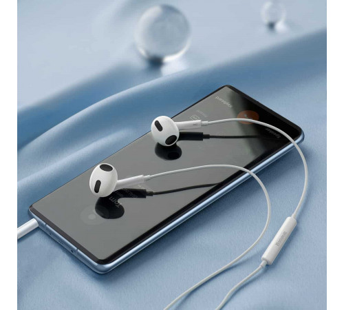 Навушники дротові Baseus Encok  H17 (3.5mm) White (NGCR020002)