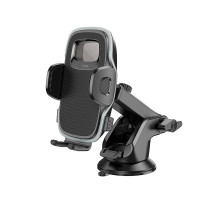 Автотримач для телефона HOCO H15 Fair push-type car holder(center console) Black (6931474798633)
