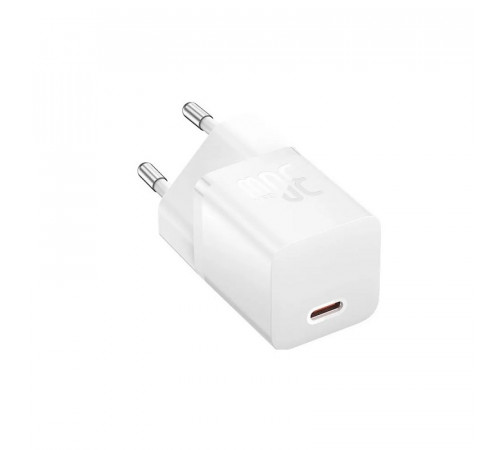 Мережевий зарядний пристрій Baseus GaN5 Fast Charger(mini) 1C 30W EU White (CCGN070502)