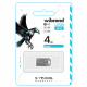 Флеш-накопичувач Wibrand USB 2.0 Hawk 4Gb Silver (WI2.0/HA4M1S)