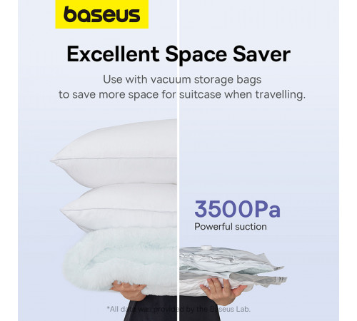 Портативний насос для матраців Baseus PocketGo Portable Air Pump Stellar White (C11157700221-00)