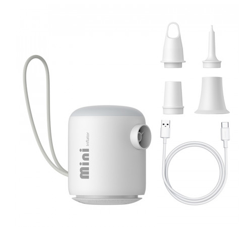 Портативний насос для матраців Baseus PocketGo Portable Air Pump Stellar White (C11157700221-00)