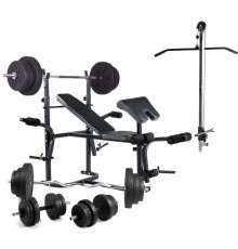 Скамья Trex 1020 + Тяга, Приставка Скотта