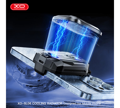 Охолоджувач для телефону XO SL06 1500mAh (2 швидкості, з цифровим дисплеєм)