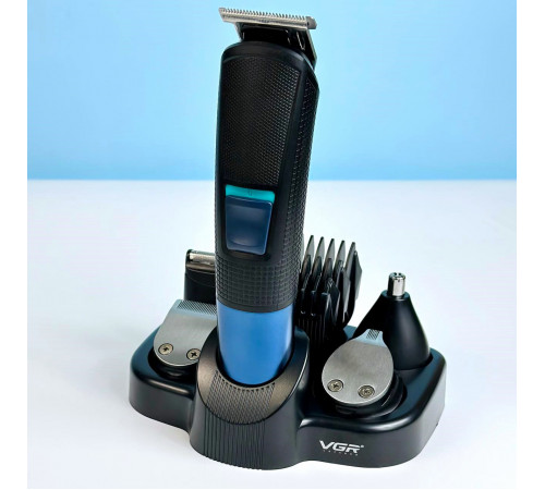Чоловічий набір VGR V-108 Professional 10в1 (машинка для стрижки, триммер для носа, бритва)