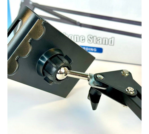 Тримач стійка-пантограф NB-35 для телефону та планшета зі струбциною