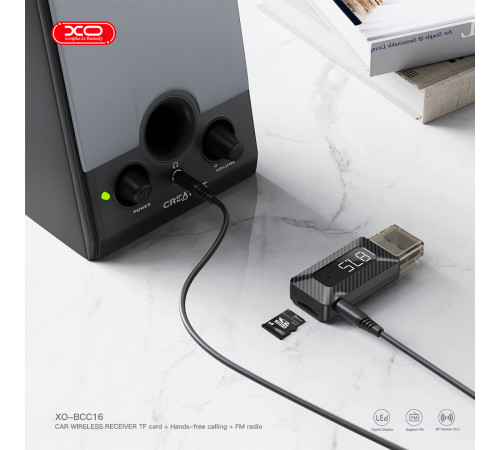 Ресивер (Бездротовий приймач) XO BCC16 Support FM + TF Card