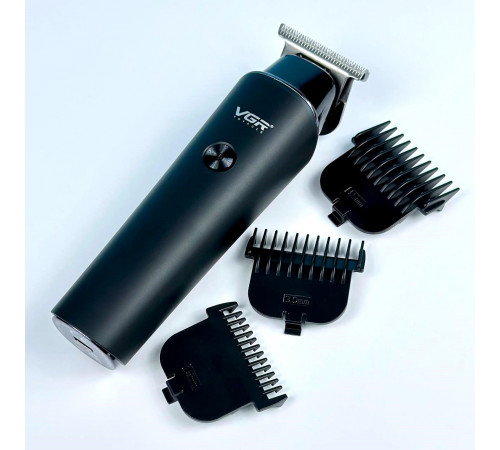 Машинка для стрижки VGR V-937 Professional STRONG BATTERY (LED Display, з 3 насадками, Тример)