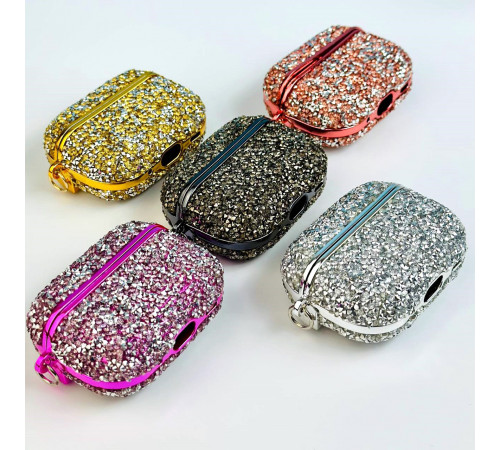 Чохол for AirPods Pro 2 Bling Grainy Diamond Box