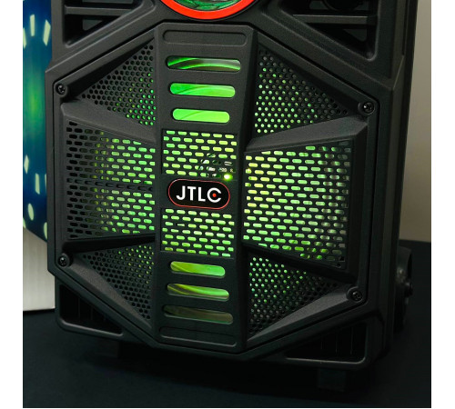 УЦІНКА Колонка JTLC JT-818 з RGB-підсвічуванням та мікрофоном (25,0*24,8*41,3см) (під ремонт)