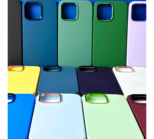 Накладка Premium quality Silicone Case+Metal AG+Magnetic+BOX LOGO iPhone 13 Pro Max