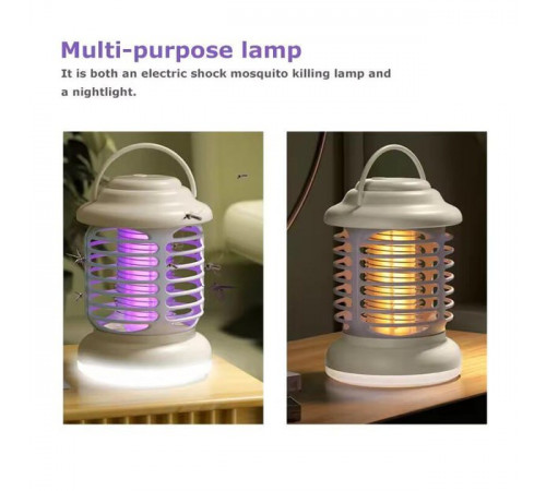 Лампа-пастка від комах M1 2в1 світильник Electrik Shock працює від USB (16см)