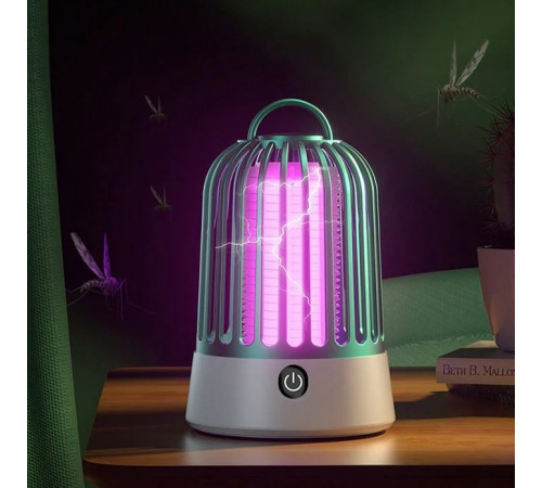 Лампа-пастка від комах MWD-03 2in1 світильник (з вбуд. акум.) (15см)