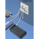 УМБ Power Bank WUW Y130 10000mAh 2.1A (with cable Lightning+Micro+Type-C+USB)