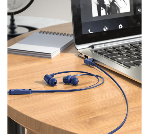 Навушники Hoco M86 Oceanic 3.5mm Blue