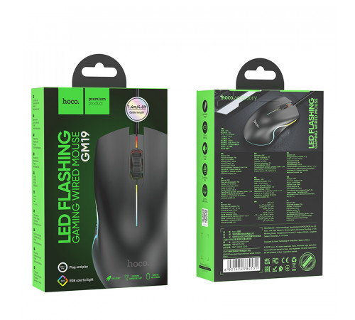 Мишка Games дротова Hoco GM19 Enjoy luminous wired