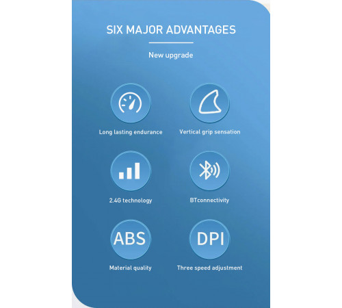 Мишка бездротова вертикальна JEQANG JW-582 2.4G