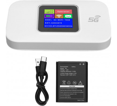 Портативний модем Mobile Wi-Fi Pro DT2004 300Mbps з екраном 3000mAh 11.4Wh