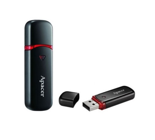 Флеш-накопичувач Apacer USB 2.0 AH333 64Gb Black (AP64GAH333B-1)