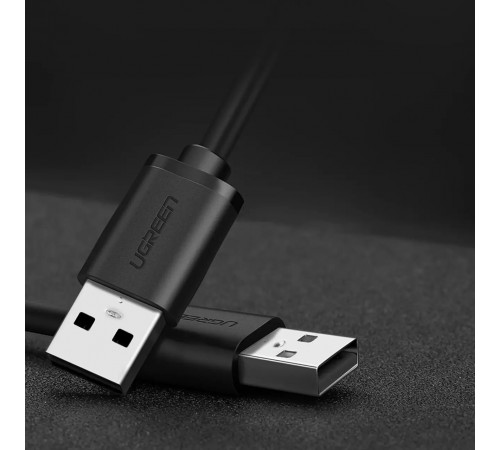 Кабель UGREEN US102 USB 2.0 A Male to A Male Cable 1m (Black)(10309) (UGR-10309)