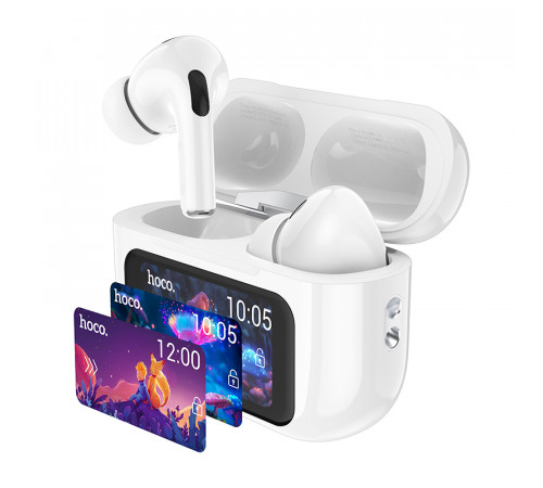 Бездротові навушники TWS HOCO EW72, ANC, Reduction touch screen, White (6942007629829)