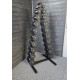 Ряд гантельный RN-Sport BLACK 1-10 кг со стойкой