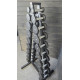 Ряд гантельный RN-Sport BLACK 1-10 кг со стойкой