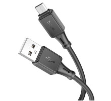 Кабель HOCO X101 Assistant silicone charging data cable Micro Black (6942007604055)