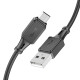 Кабель HOCO X101 Assistant silicone charging data cable Micro Black (6942007604055)