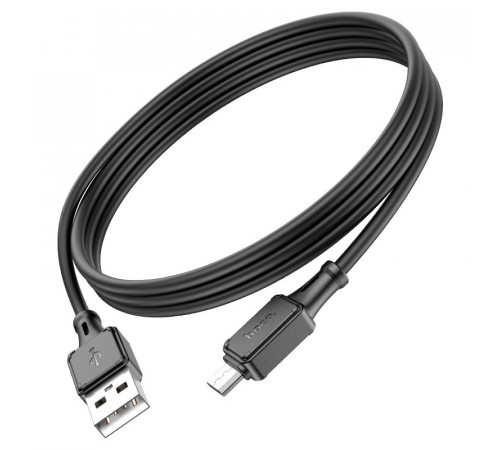 Кабель HOCO X101 Assistant silicone charging data cable Micro Black (6942007604055)
