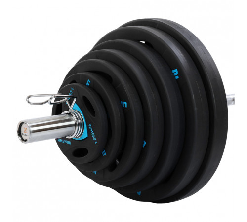 Диски (Блины) олимпийськие обрезиненные LiveUp LP8020 51 мм 2,5-5-10-15-20-25 кг