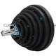 Диски (Блины) олимпийськие обрезиненные LiveUp LP8020 51 мм 2,5-5-10-15-20-25 кг