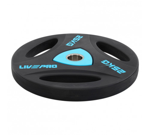 Диски (Блины) олимпийськие обрезиненные LiveUp LP8020 51 мм 2,5-5-10-15-20-25 кг